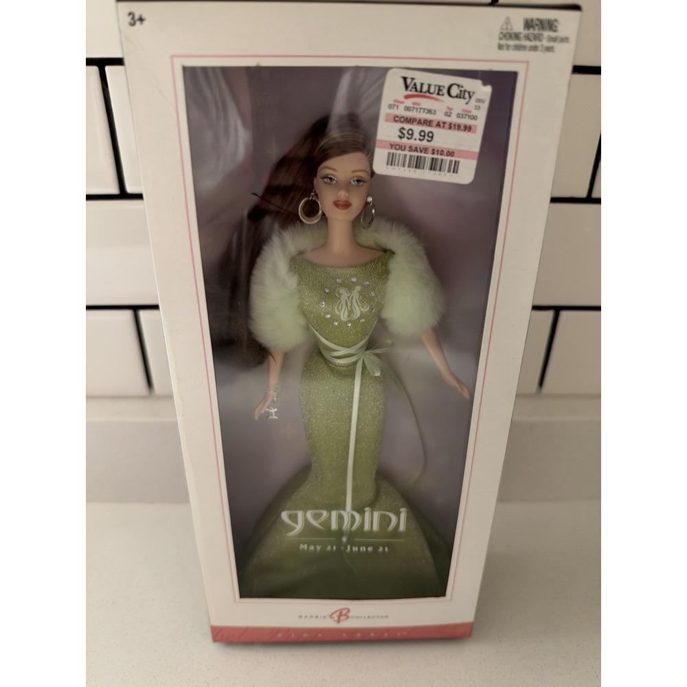 VTG Barbie Collection Zodiac Gemini Pink Label 2004 NRFB Collector's Doll #C6242 - Picture 1 of 7